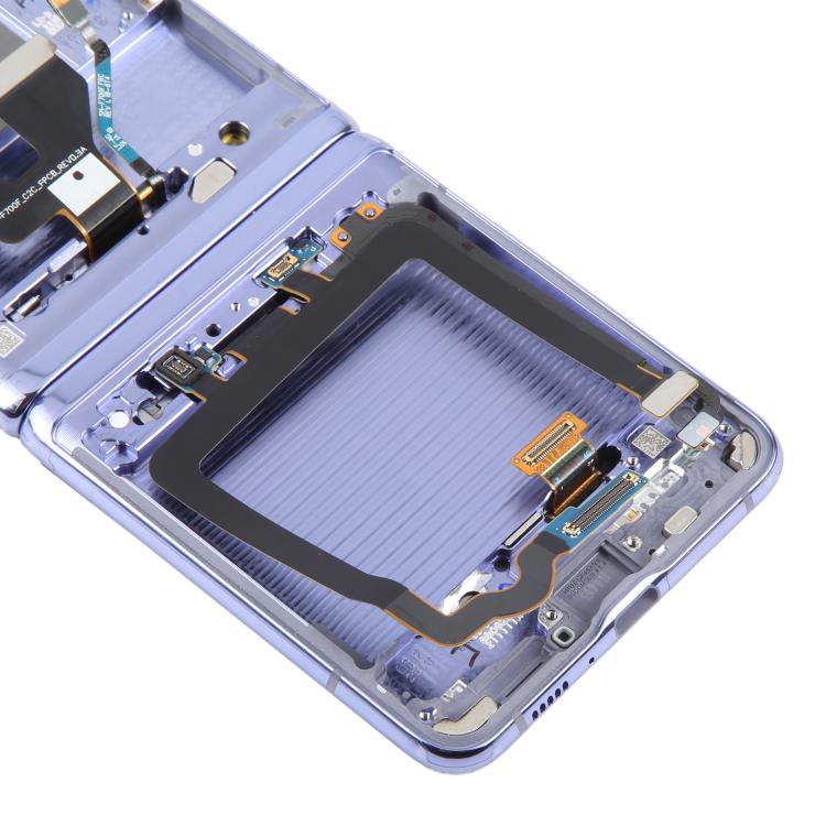 For Samsung Galaxy Z Flip SM-F700 LCD Screen Digitizer Full Assembly with Frame, For Samsung Galaxy Z Flip