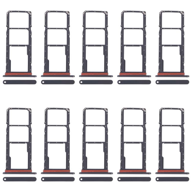 For Samsung Galaxy A07 4G SM-A075F Original 10pcs SIM Card Tray + SIM Card Tray + Micro SD Card Tray, For Samsung Galaxy A07 4G