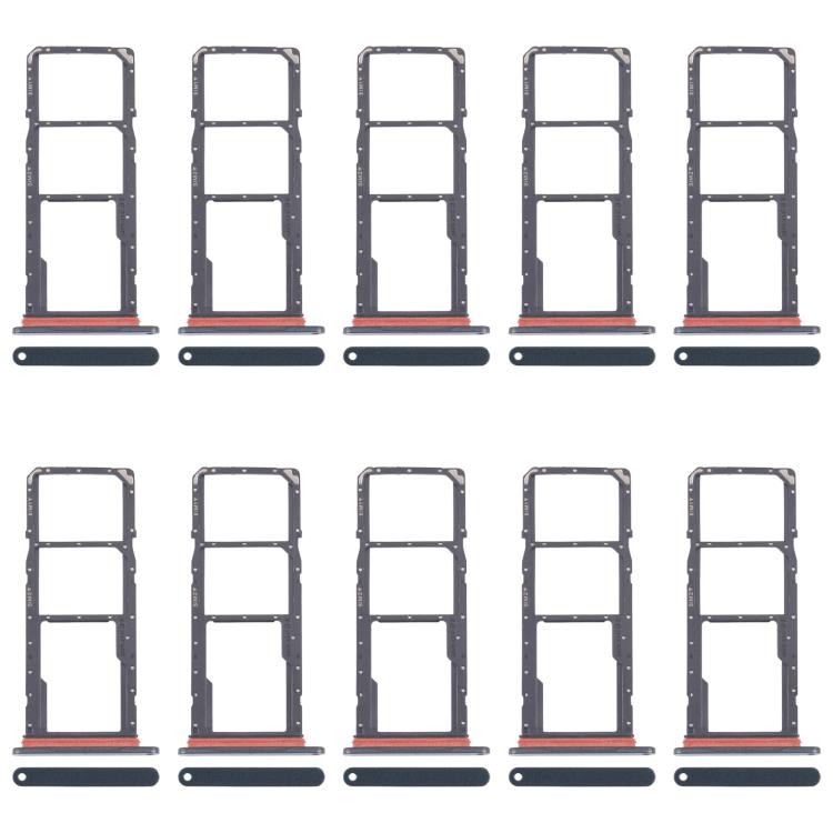 For Samsung Galaxy A07 4G SM-A075F Original 10pcs SIM Card Tray + SIM Card Tray + Micro SD Card Tray, For Samsung Galaxy A07 4G