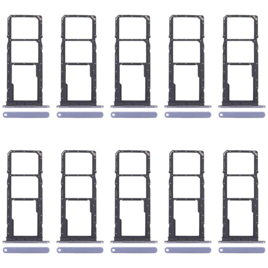 For Samsung Galaxy A07 4G SM-A075F Original 10pcs SIM Card Tray + SIM Card Tray + Micro SD Card Tray, For Samsung Galaxy A07 4G