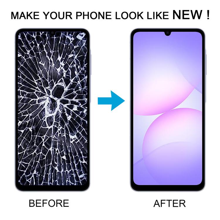 For Samsung Galaxy A07 4G SM-A075F Original LCD Screen Digitizer Full Assembly with Frame