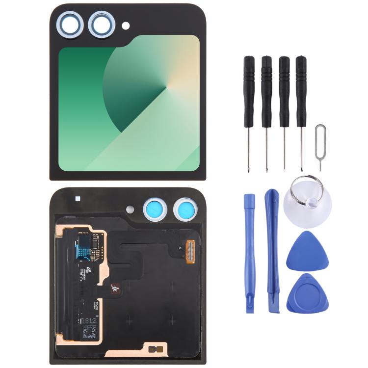 For Samsung Galaxy Z Flip6 SM-F741B Original LCD Secondary Screen Digitizer Full Assembly with Camera Lens Cover
