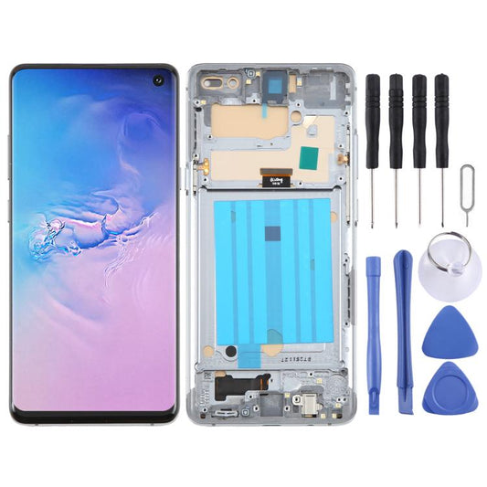 For Samsung Galaxy S10 5G SM-G977B TFT LCD Screen Digitizer Full Assembly with Frame, Not Supporting Fingerprint Identification, For Samsung Galaxy S10 5G