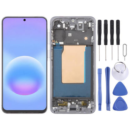 For Galaxy A57 SM-A576B incell LCD Screen Digitizer Full Assembly with Frame, Not Supporting Fingerprint Identification, For Samsung Galaxy A57