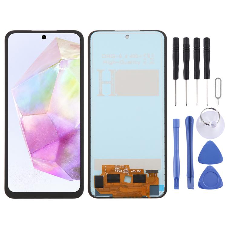 For Galaxy A35 SM-A356B incell LCD Screen with Digitizer Full Assembly, Not Supporting Fingerprint Identification
