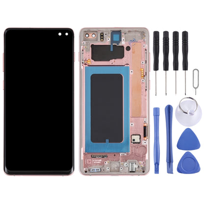 LCD Screen and Digitizer Full Assembly with Frame for Samsung Galaxy S10+, For Samsung Galaxy S10+