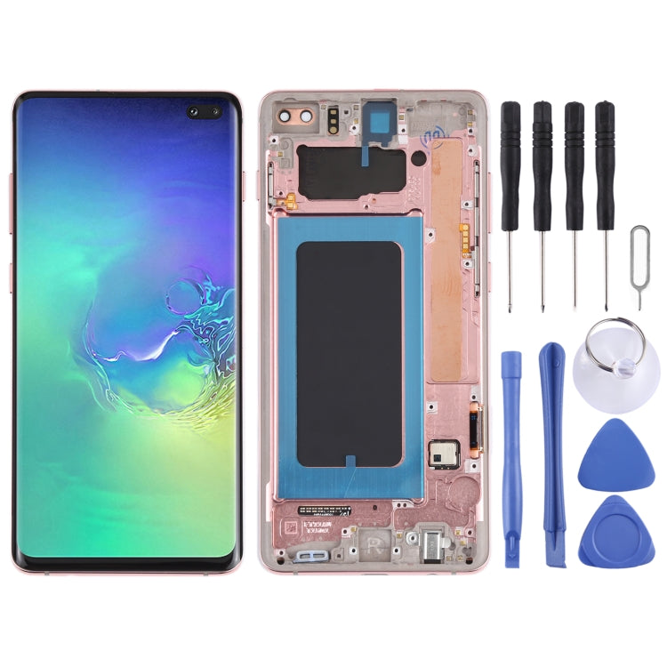 LCD Screen and Digitizer Full Assembly with Frame for Samsung Galaxy S10+, For Samsung Galaxy S10+
