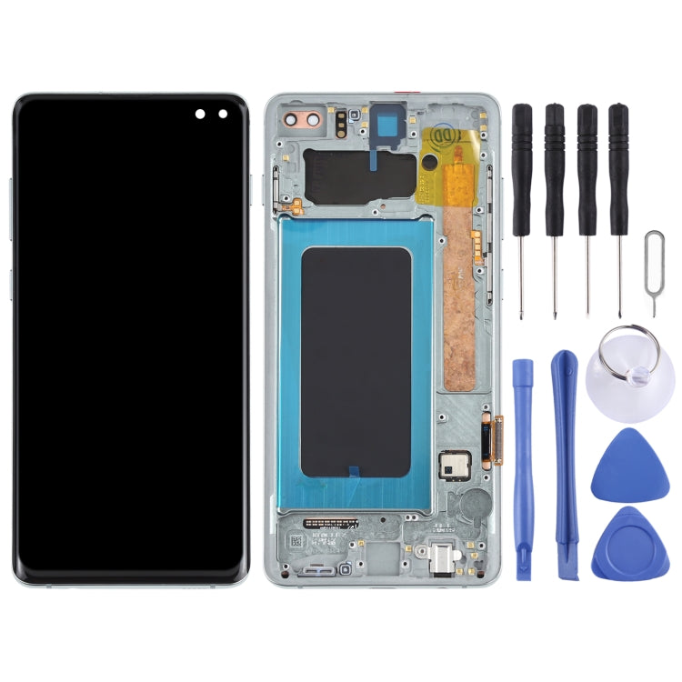 LCD Screen and Digitizer Full Assembly with Frame for Samsung Galaxy S10+