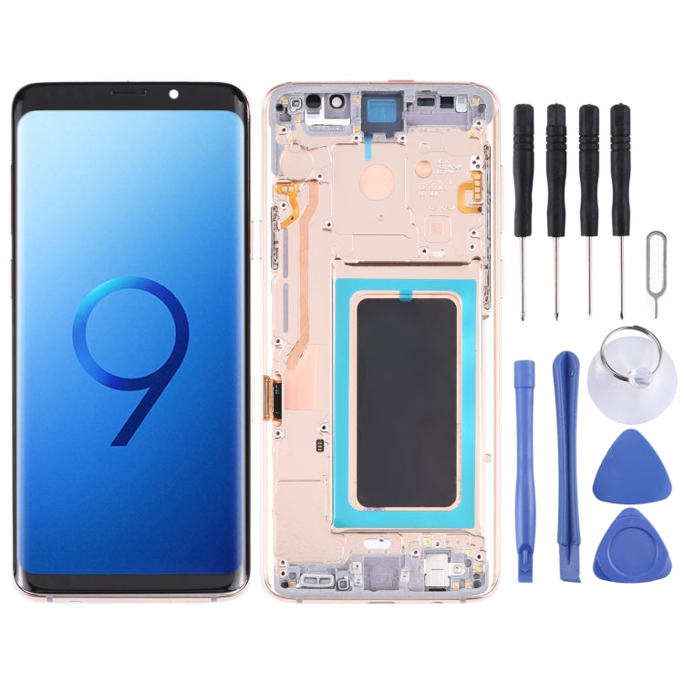 Super AMOLED Material LCD Screen and Digitizer Full Assembly with Frame for Galaxy S9+ / G965F / G965F / DS / G965U / G965W / G9650, For Samsung Galaxy S9+, For Galaxy S9+ (Frame), For Galaxy S9+