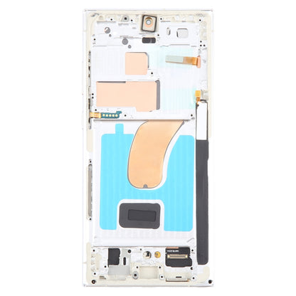 For Samsung Galaxy S23 Ultra 5G SM-S918U US Edition OLED LCD Screen Digitizer Full Assembly with Frame