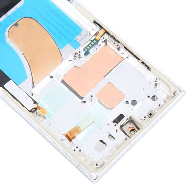 For Samsung Galaxy S23 Ultra 5G SM-S918U US Edition OLED LCD Screen Digitizer Full Assembly with Frame