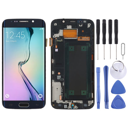 Original LCD Screen and Digitizer Full Assembly with Frame For Samsung Galaxy S6 Edge SM-G925F, For Samsung Galaxy S6 Edge