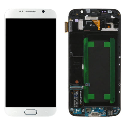 Original LCD Screen and Digitizer Full Assembly with Frame For Samsung Galaxy S6 SM-G920F, For Samsung Galaxy S6