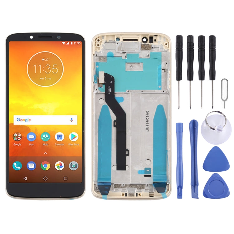 LCD Screen and Digitizer Full Assembly With Frame for Motorola Moto E5/ G6 Play(Brazil), For Moto E5(Grey), For Moto E5(Gold)