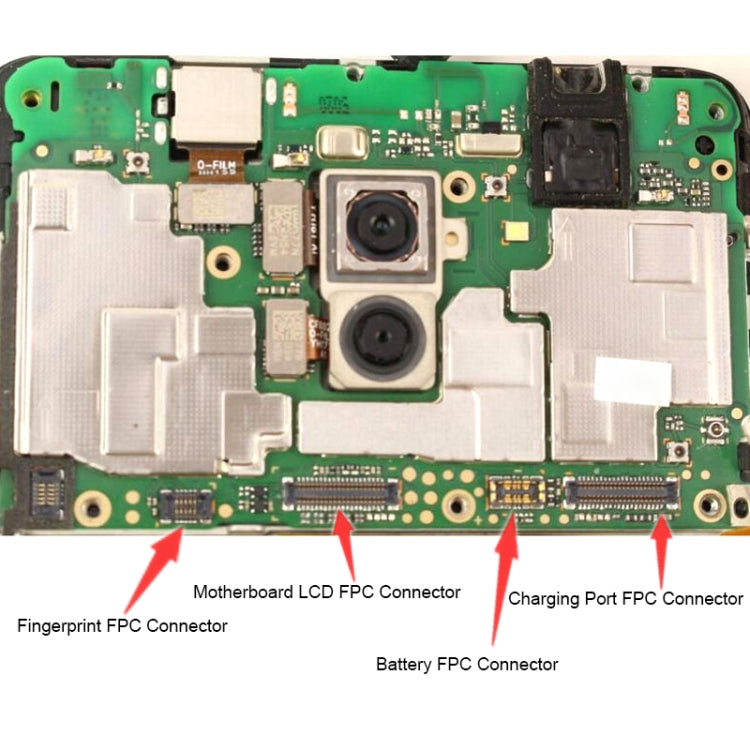 10 PCS Motherboard LCD Display FPC Connector for Huawei Honor 7X, For Huawei Honor 7X