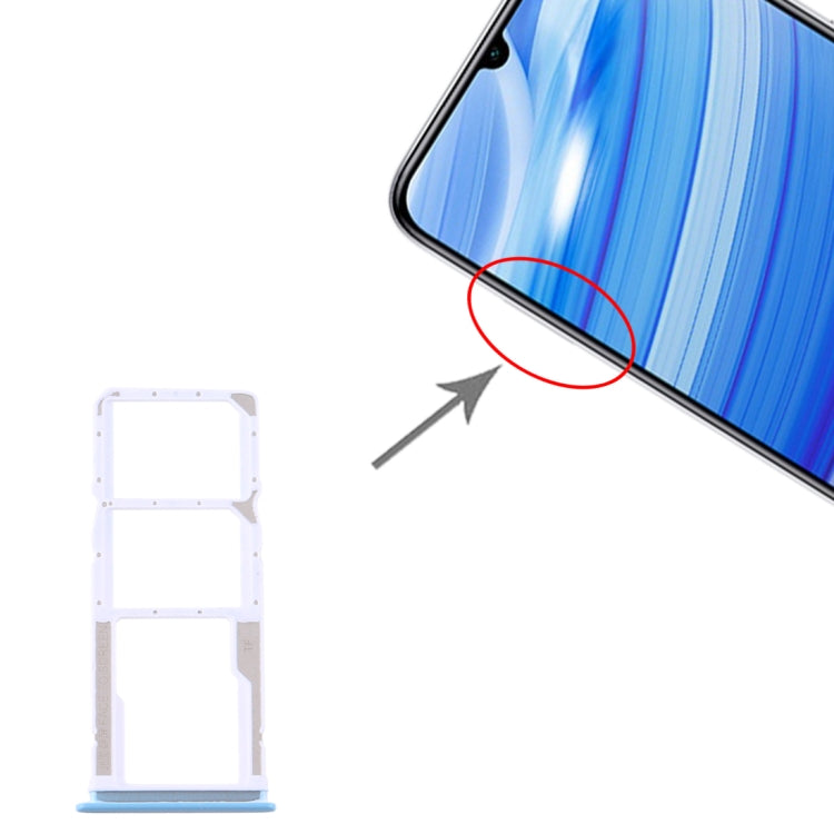 SIM Card Tray + SIM Card Tray + Micro SD Card Tray for Xiaomi Redmi 10X 4G / Redmi Note 9