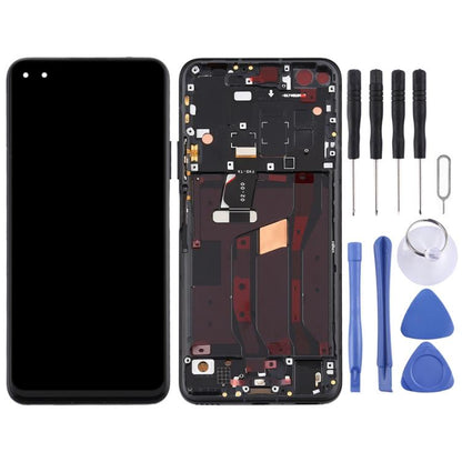 LCD Screen and Digitizer Full Assembly with Frame for Huawei Nova 6 5G, For Huawei Nova 6 5G, For Huawei Nova 6 5G (Dark Blue), For Huawei Nova 6 5G(Purple)