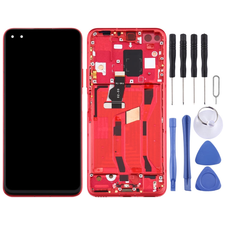 LCD Screen and Digitizer Full Assembly with Frame for Huawei Nova 6 5G