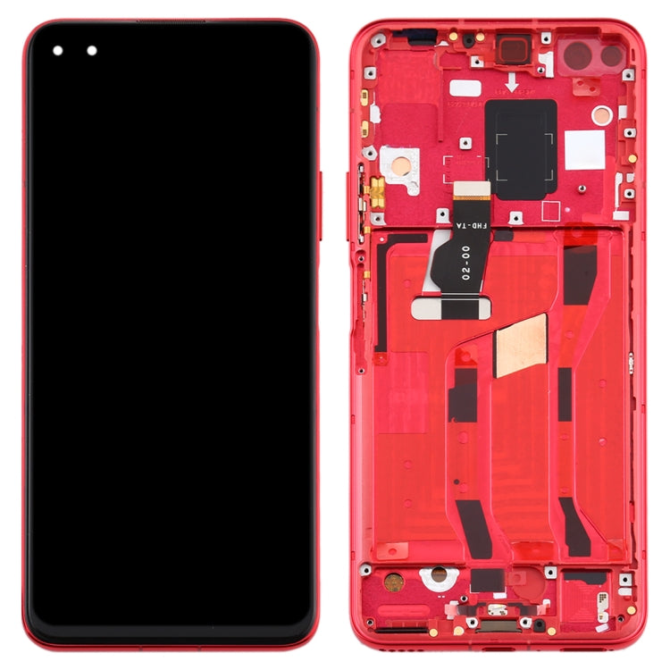 LCD Screen and Digitizer Full Assembly with Frame for Huawei Nova 6 5G