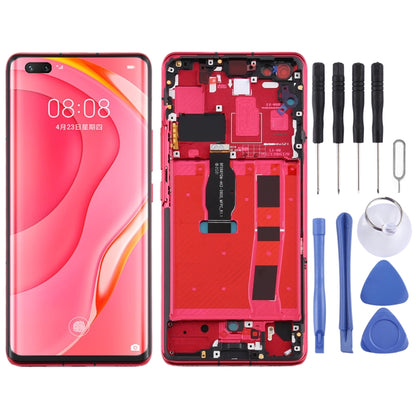 LCD Screen and Digitizer Full Assembly with Frame for Huawei Nova 7 Pro 5G