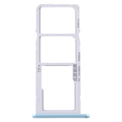 SIM Card Tray + SIM Card Tray + Micro SD Card Tray for Huawei Y6p, For Huawei Y6p