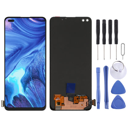 Original AMOLED Material LCD Screen and Digitizer Full Assembly for OPPO Reno4, For OPPO Reno4 4G(AMOLED)