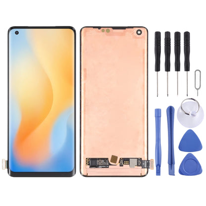 Original AMOLED Material LCD Screen and Digitizer Full Assembly for Vivo X50 Pro, For Vivo X50 Pro (AMOLED)