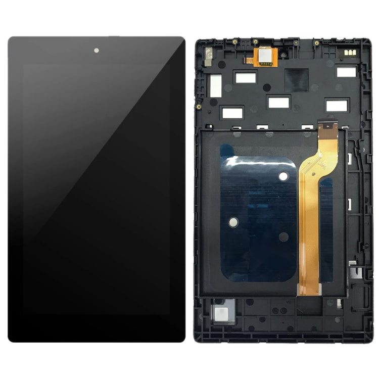LCD Screen and Digitizer Full Assembly With Frame for Amazon Kindle Fire HD 7 2019 9th M8S26G, For Amazon Kindle Fire HD 7 2019