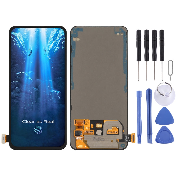 Original Super AMOLED Material LCD Screen and Digitizer Full Assembly for Vivo V17 Pro 1909 1910 PD1931F_EX, For Vivo V17 Pro(Original)