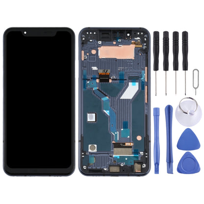 LCD Screen and Digitizer Full Assembly With Frame for LG G8s ThinQ LMG810, LM-G810, LMG810EAW, For LG G8s ThinQ