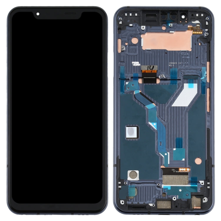 LCD Screen and Digitizer Full Assembly With Frame for LG G8s ThinQ LMG810, LM-G810, LMG810EAW, For LG G8s ThinQ