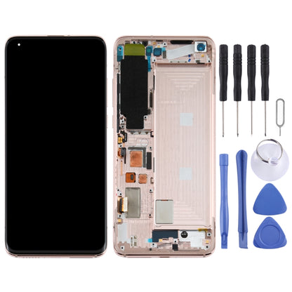 LCD Screen and Digitizer Full Assembly With Frame for Xiaomi Mi 10 5G / Mi 10 Pro 5G M2001J2G, M2001J2I (S Version), For Xiaomi Mi 10 5G (S Version)(Gold)