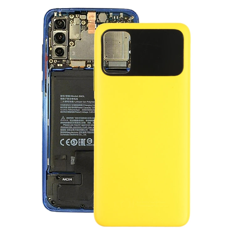 Original Battery Back Cover for Xiaomi Poco M3 M2010J19CG, For Xiaomi Poco M3, For Xiaomi Poco M3(Yellow)