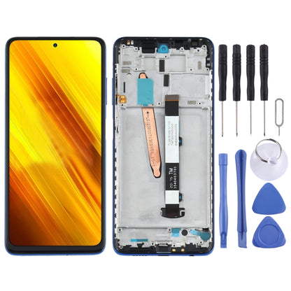 Original LCD Screen and Digitizer Full Assembly With Frame for Xiaomi Poco X3 NFC / Poco X3, For Xiaomi Poco X3 NFC / Poco X3(Original)
