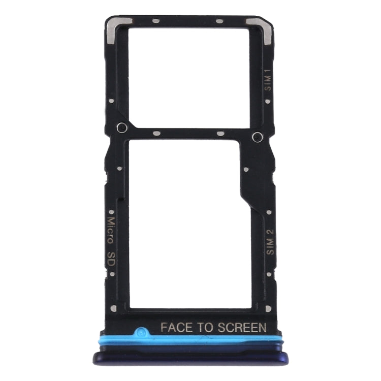 SIM Card Tray + SIM Card Tray / Micro SD Card Tray for Xiaomi Redmi Note 9 Pro 5G M2007J17C, For Xiaomi Redmi Note 9 Pro 5G