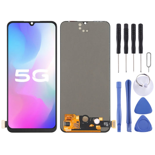 Original AMOLED Material LCD Screen and Digitizer Full Assembly for Vivo Y73s / X50e / Y70 / S7e V1930 V2031A, For Vivo Y73s (AMOLED)