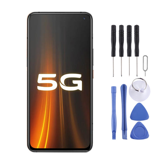 Original AMOLED Material LCD Screen and Digitizer Full Assembly for Vivo  iQOO 3 5G V1955A, I1927, I1928, For Vivo iQOO 3 5G(AMOLED Material)