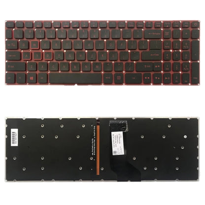 US Version Keyboard with Keyboard Backlight for Acer Nitro 5 AN515-51 N17c1 AN515-52 AN515-53, For Acer Nitro 5 AN515-51(with Backlight)