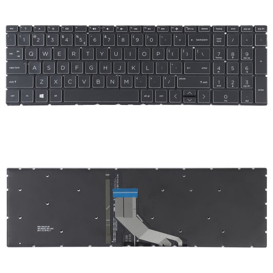 US Version Keyboard with Keyboard Backlight for HP 15-DA 15-DA0002DX 15-DA0008CA 15-DB 15-DB0003CA TPN-C135 TPN-C136, For HP 15-DA, For HP 15-DB