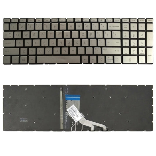 US Version Keyboard with Keyboard Backlight for HP 15-DA 15-DA0002DX 15-DA0008CA 15-DB 15-DB0003CA TPN-C135 TPN-C136, For HP 15-DB, For HP 15-DA