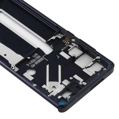 Middle Frame Bezel Plate for Motorola Edge XT2063-3, For Motorola Edge (Black)