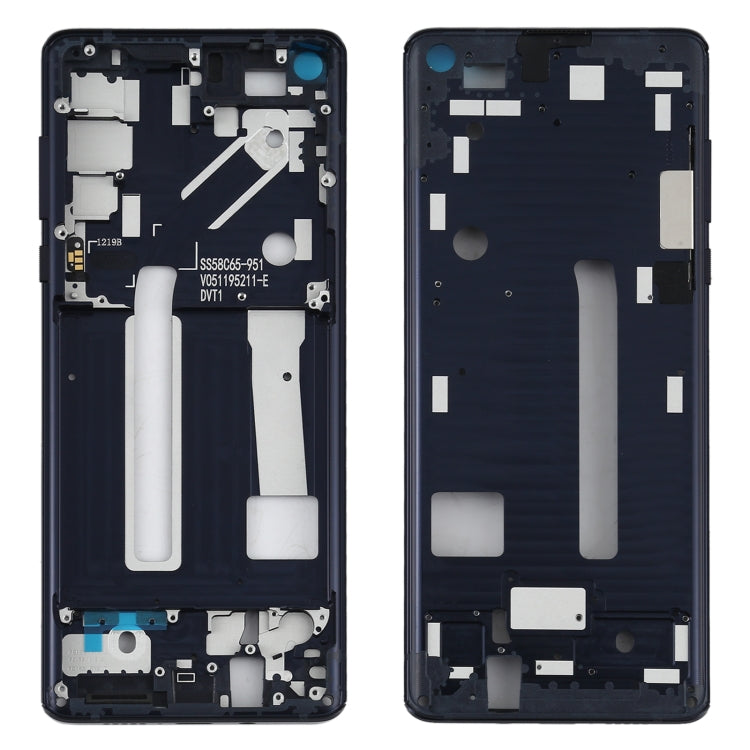 Middle Frame Bezel Plate for Motorola Edge XT2063-3, For Motorola Edge (Black)
