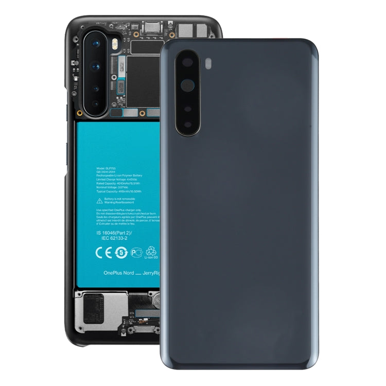 For OnePlus Nord Battery Back Cover with Camera Lens Cover, For OnePlus Nord