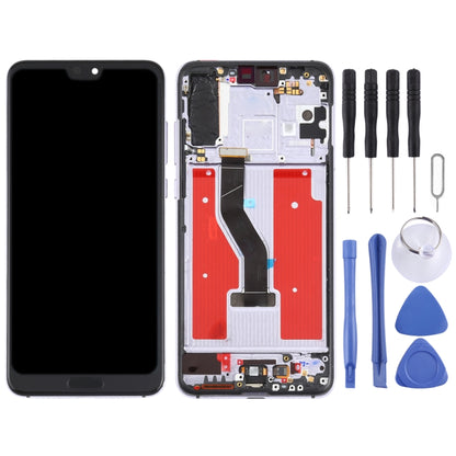 LCD Screen and Digitizer Full Assembly with Frame for Huawei P20 Pro