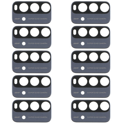 10 PCS Back Camera Lens for Xiaomi Redmi Note 9 4G M2010J19SC, For Xiaomi Redmi Note 9 4G, For Xiaomi Redmi Note 9 4G (Blue)