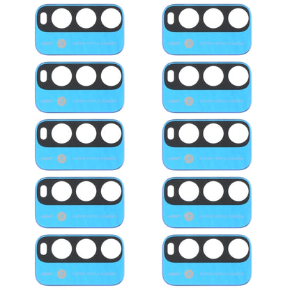 10 PCS Back Camera Lens for Xiaomi Redmi Note 9 4G M2010J19SC, For Xiaomi Redmi Note 9 4G, For Xiaomi Redmi Note 9 4G (Blue)
