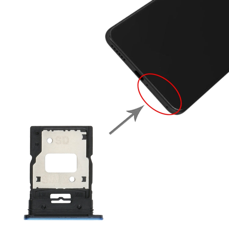 SIM Card Tray + SIM Card Tray / Micro SD Card Tray for Xiaomi Mi 11 Lite/11 Lite 5G NE M2101K9AG, For Xiaomi Mi 11 Lite