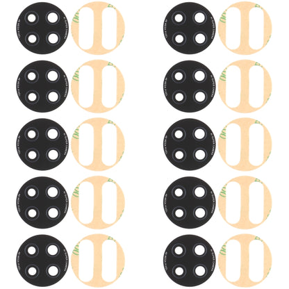 10 PCS Back Camera Lens for Xiaomi Redmi Note 9 5G M2007J22C, For Xiaomi Redmi Note 9 5G