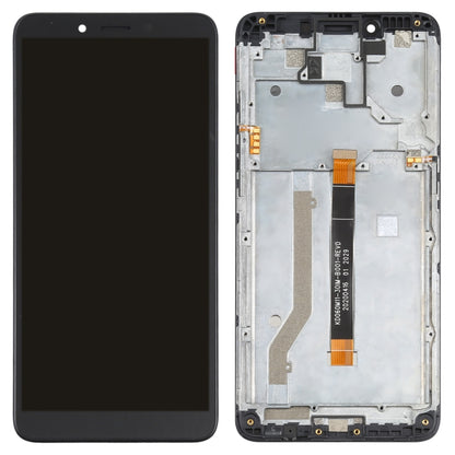 LCD Screen and Digitizer Full Assembly with Frame for Nokia C3, For Nokia C3