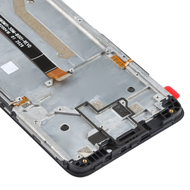 LCD Screen and Digitizer Full Assembly with Frame for Nokia C3, For Nokia C3